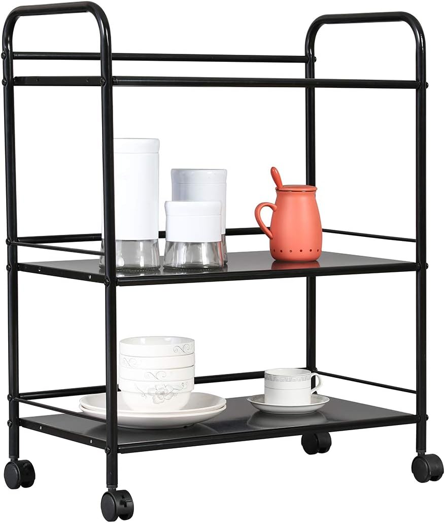 3-Tier Metal Rolling Utility Cart X6771