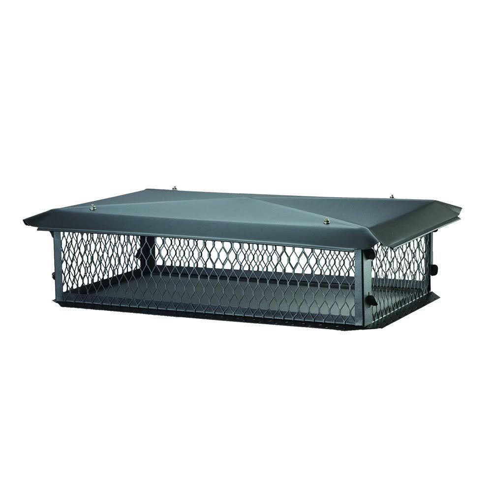 Black Galvanized Steel Multi-Flue Chimney Cap C4313