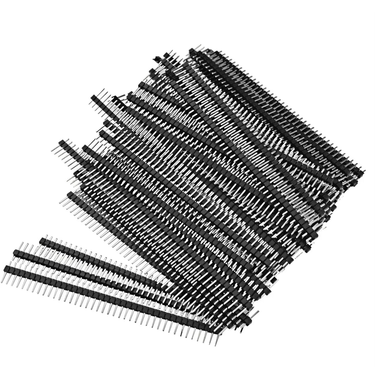 100pcs Male Header Pins Single Row 40 Pin 0.1 Inch 2.54mm Connector P1568