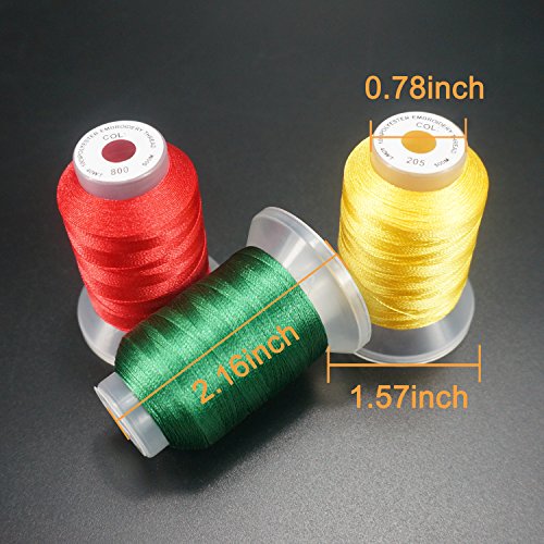 40 Colors Polyester Embroidery Machine Thread Kit 500M Each Spool X157477