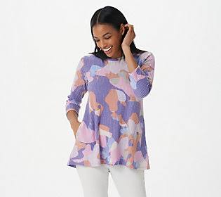 Camo Printed Knit Top U166