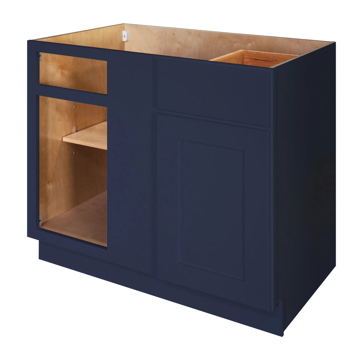 Blue Single Door Blind Corner Cabinet V386