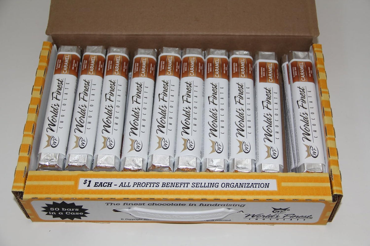 50 Milk Chocolate Caramel Bars V201