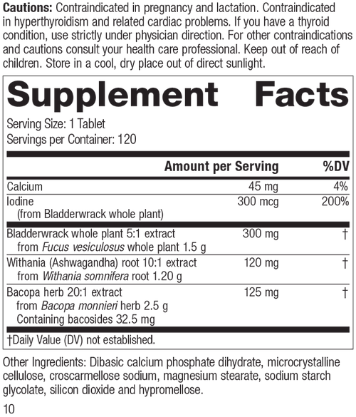 120 Tablets Thyroid Complex P7040
