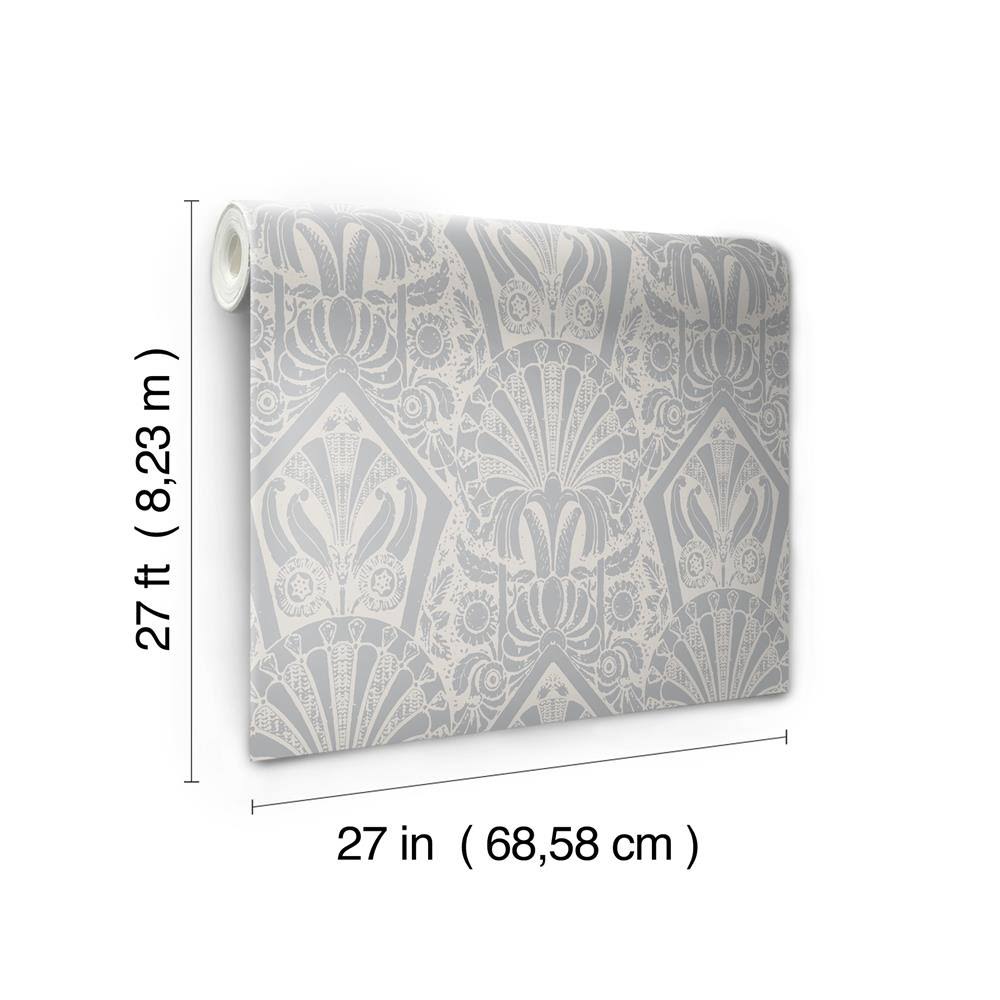 Cream/Silver Wallpaper K894