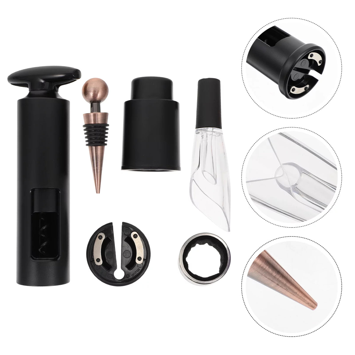 6pcs Rotary Corkscrew Decanter Set N55616