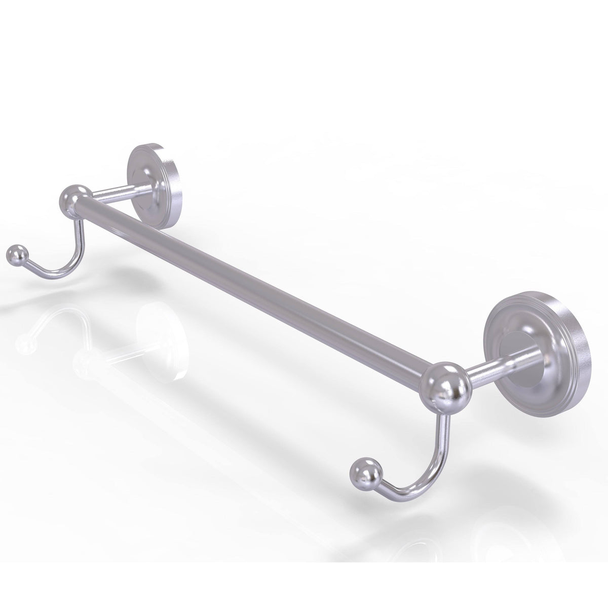 Antique Bronze 18 inch Towel Bar with Integrated Hooks V303