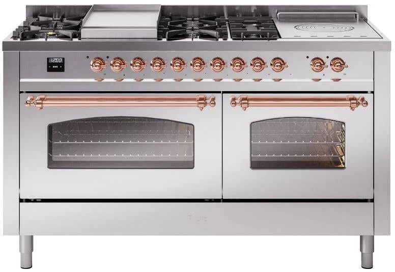 60 Dual Fuel Natural Gas Range Stainless Steel J4560