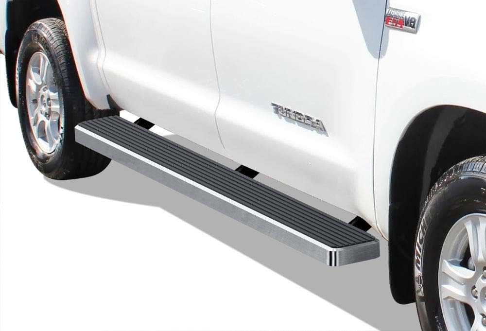 Black Powder Coated 5 inches Running Boards Side Steps Step Rails U981