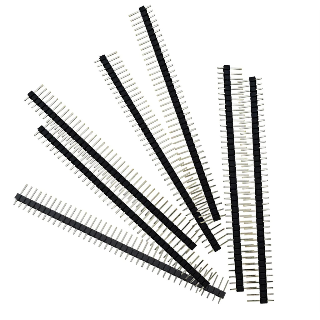 100pcs Male Header Pins Single Row 40 Pin 0.1 Inch 2.54mm Connector P1568