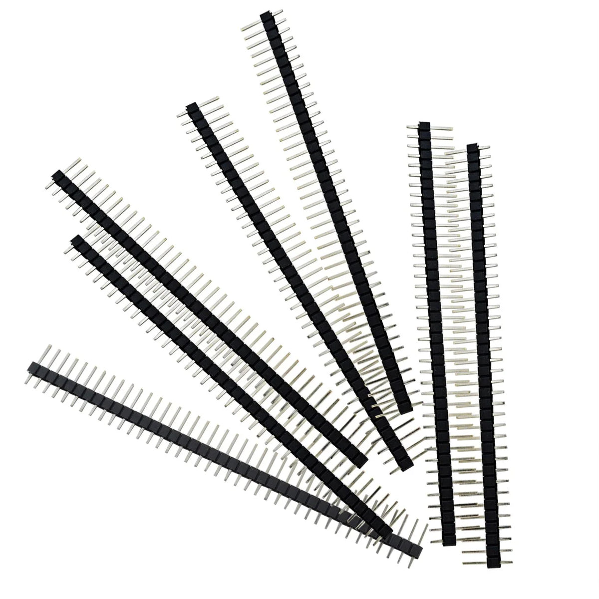 100pcs Male Header Pins Single Row 40 Pin 0.1 Inch 2.54mm Connector P1568