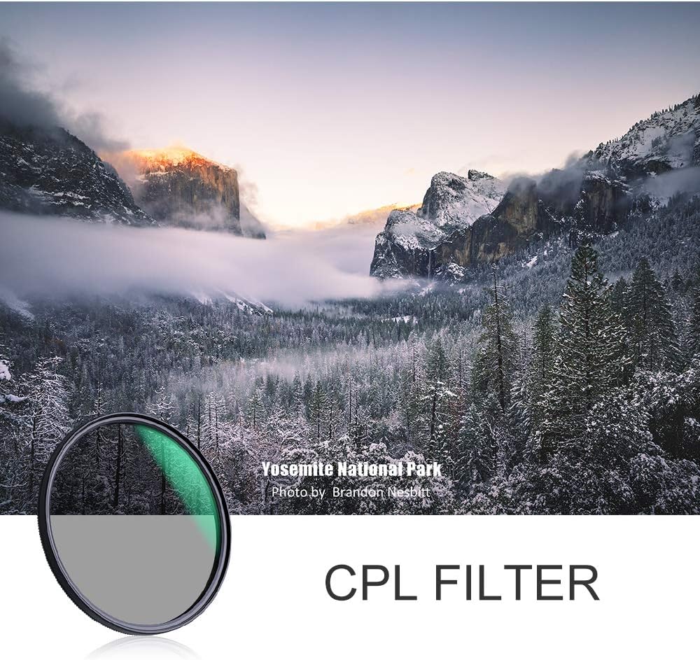 37mm ND8 ND64 CPL Circular Polarizer Filter Kit with Multi-Layer Coatings Pack of 2 U88907