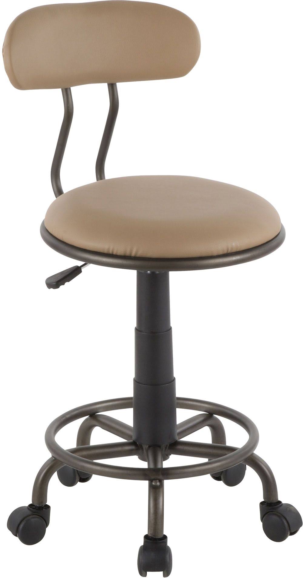 Antique Metal Camel Task Chair N82795