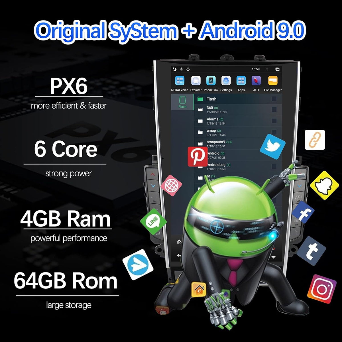 Android Car Radio with Touch Screen Y86236