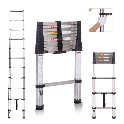 16.5FT Stainless Steel Folding Ladder E7914