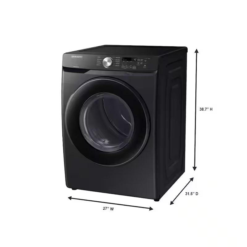 7.5 cu. ft. Vented Gas Dryer with Sensor Dry in Brushed Black N6424