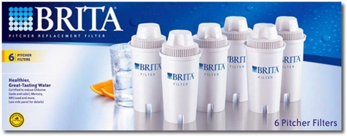 6 Pack Brita Replacement Filter for Pitchers I28126