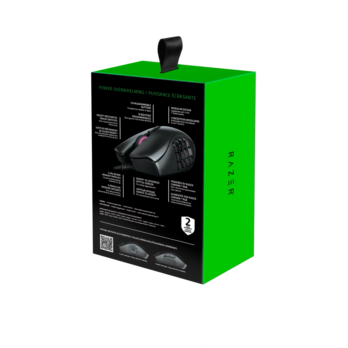 Black Wired Optical MMO Gaming Mouse with 12-Buttons E270973