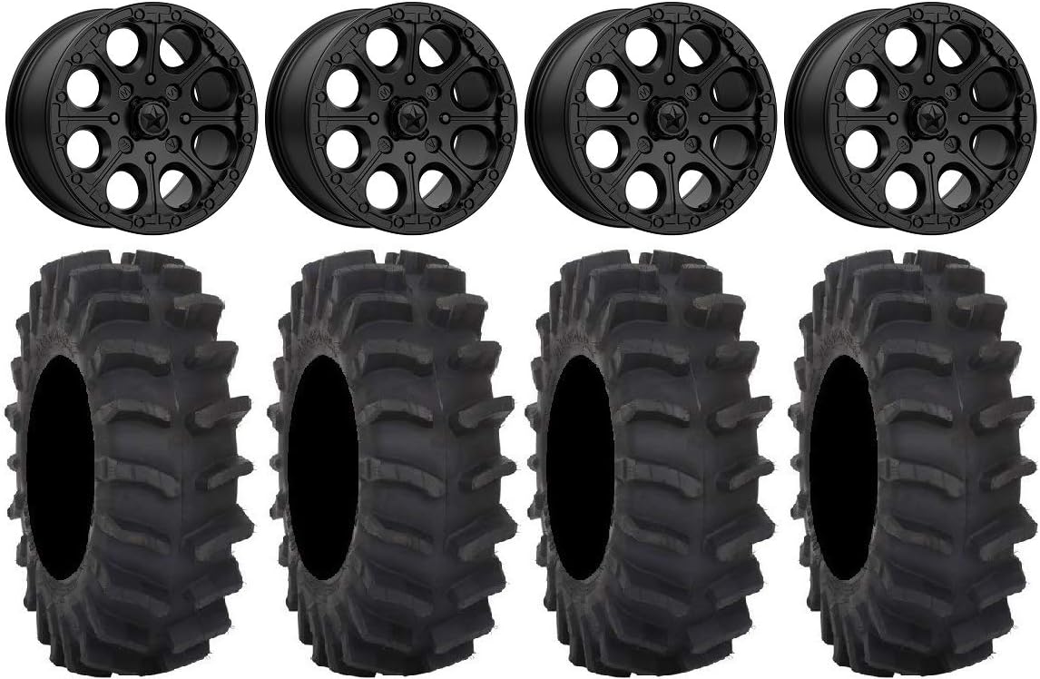 14 Wheels Black Tires 4x156 Bolt Pattern Lug Kit Y4777