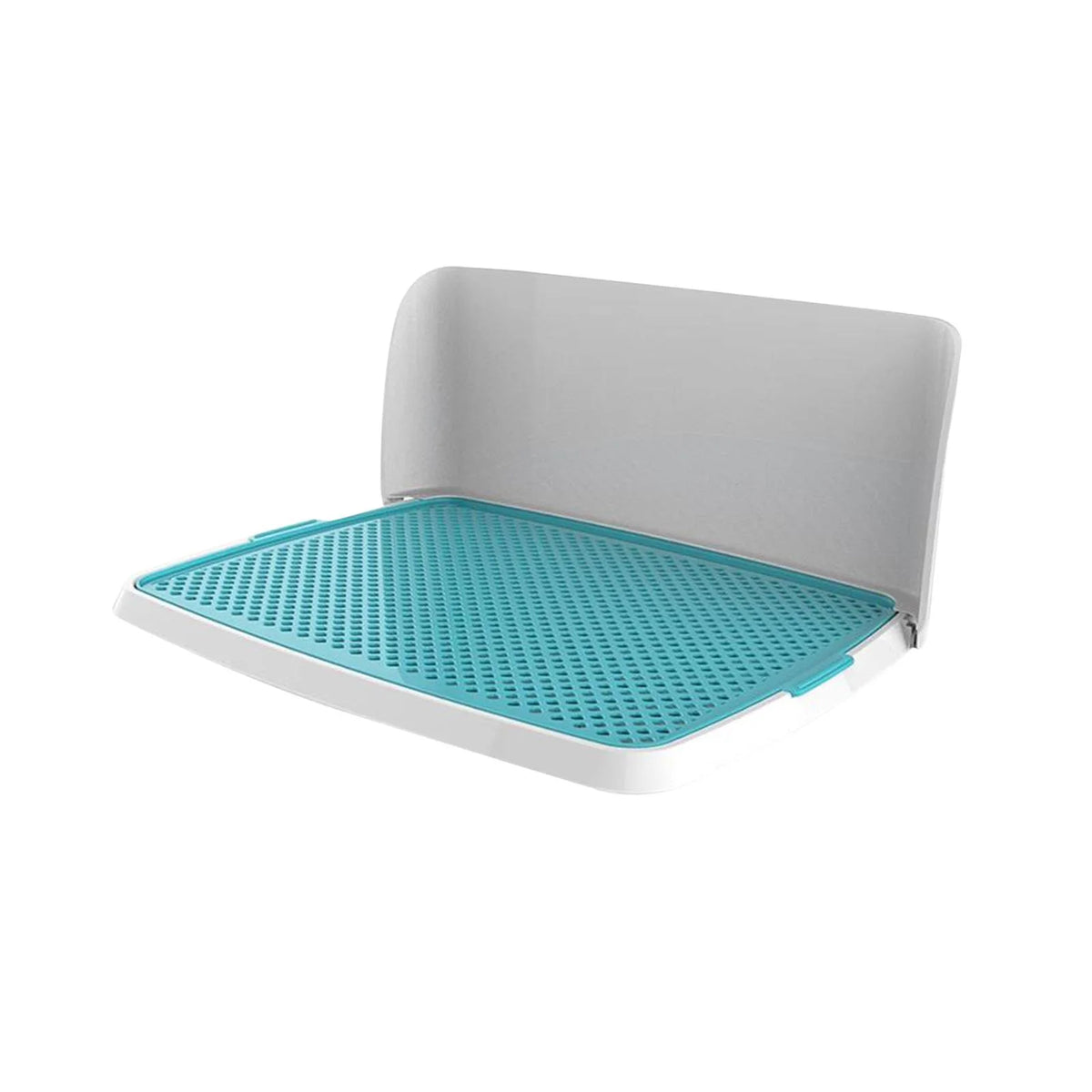 Collapsible Dog Potty Tray with Detachable Mesh Grate Blue 48x36x21cm E2500