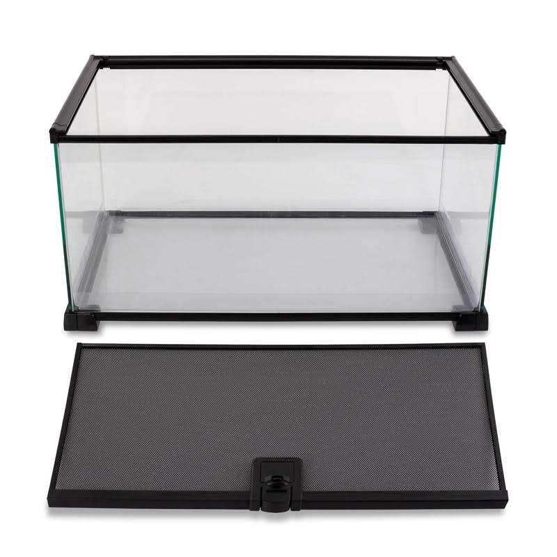 10 Gallon Glass Reptile Tank with Sliding Screen Top U64547