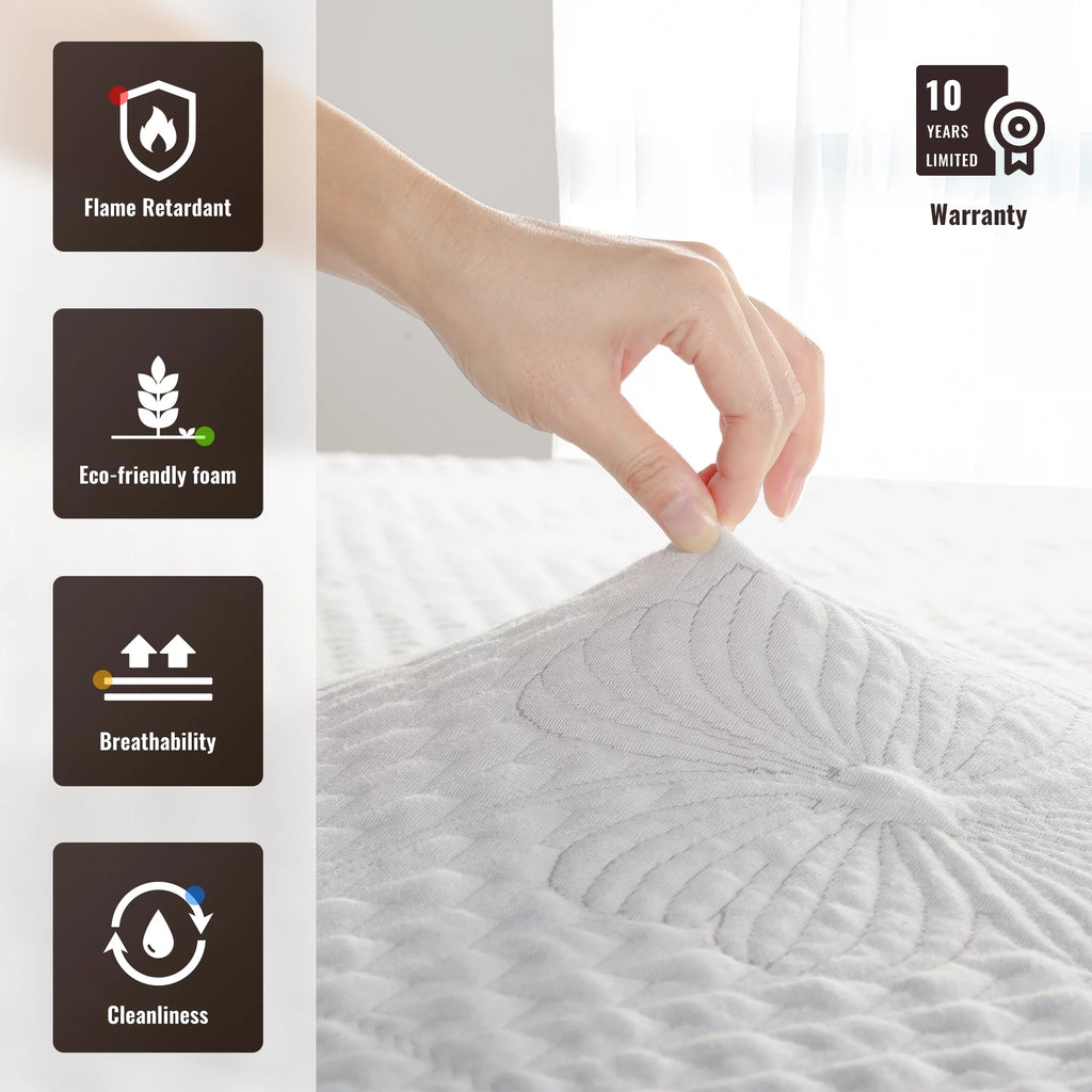 10 Inch Gel Memory Foam Mattress Medium Firm Full Size I382451