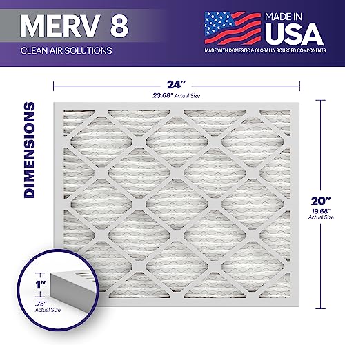 16x20x1 MERV 8 Pleated Air Filter 6-Pack N7350
