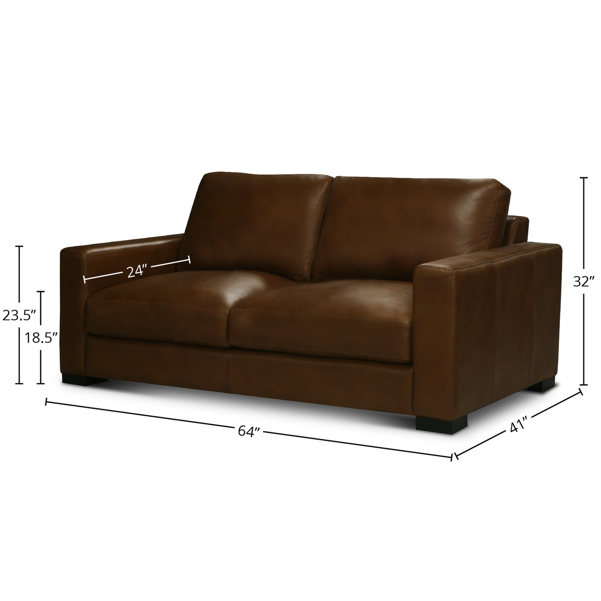 Cinnamon Upholstered Love Seat M106