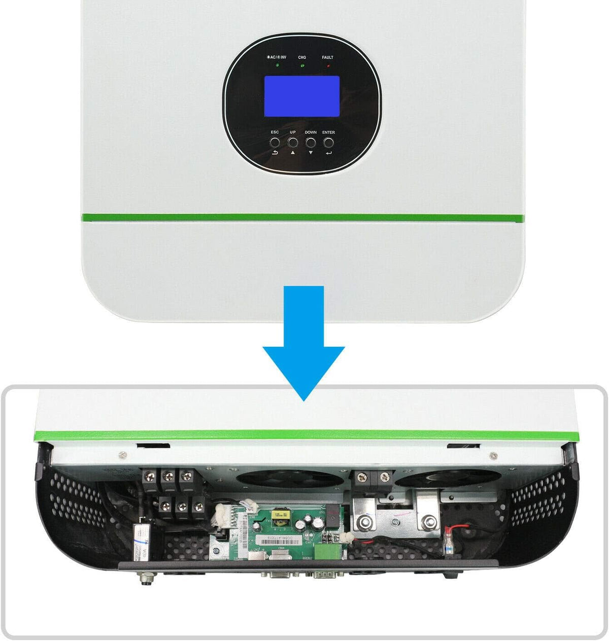 48V 3000W Off Grid Solar Inverter 110V 120V/240V Split Phase Pure Sine Wave Inverter with 80A MPPT Charge Controller G185