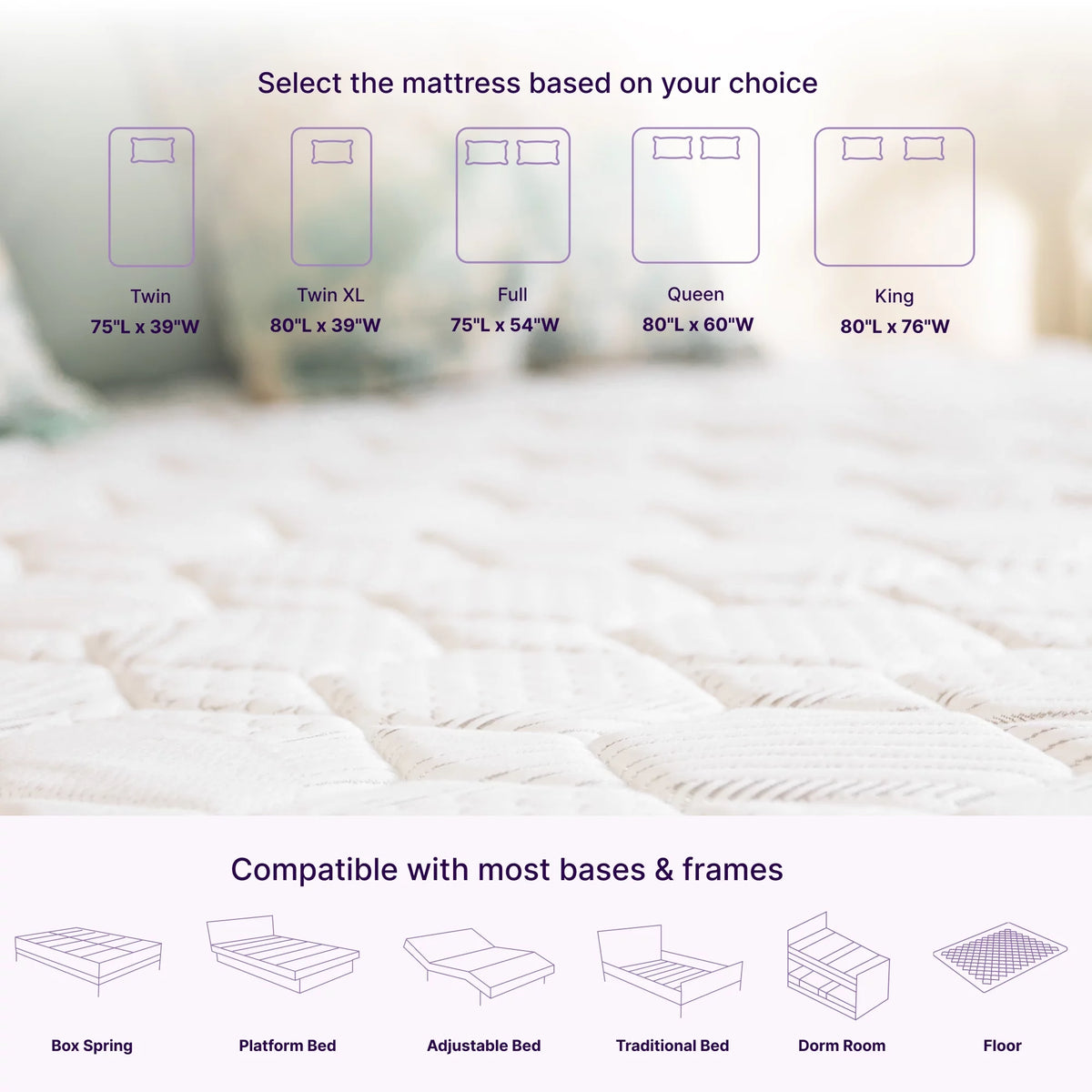 8 Medium Firm Hybrid Memory Foam Pocket Spring Mattress Full Size X6204