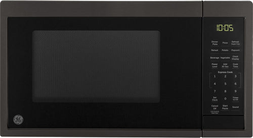 0.9 Cu Ft 900 Watts Black Stainless Steel Microwave Oven Q365073
