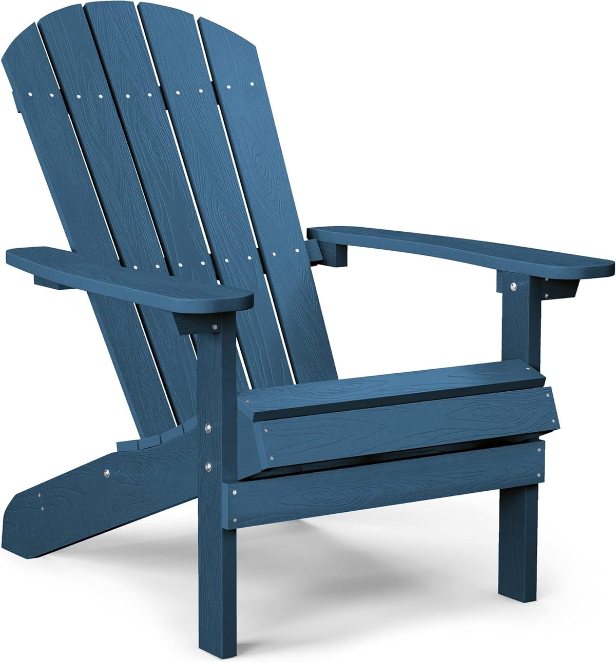 Black Plastic Adirondack Chairs Set of 2 D6535