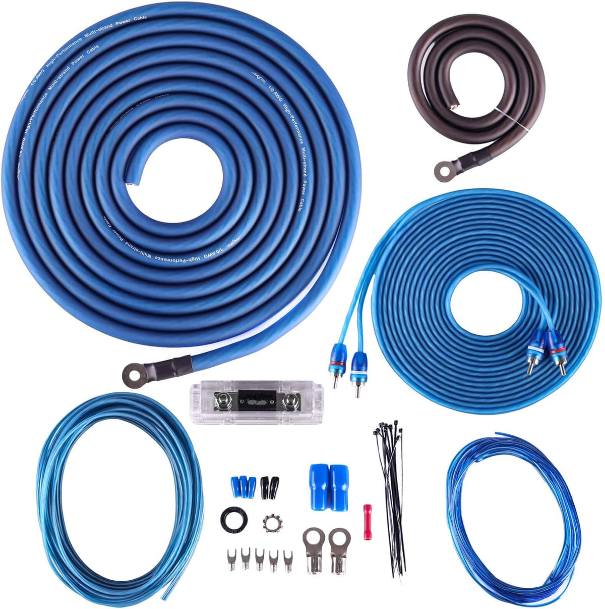 1/0 Gauge CCA Amplifier Installation Wiring Kit Q19093