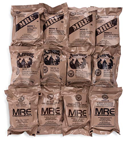 24ct US Military Surplus MRE Meals Ready to Eat Case Bundle H6301