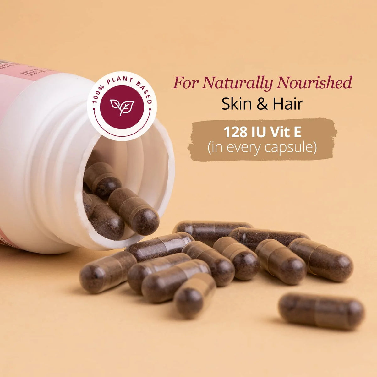100% Plant-Based Vitamin E Capsules 30 Capsules W824