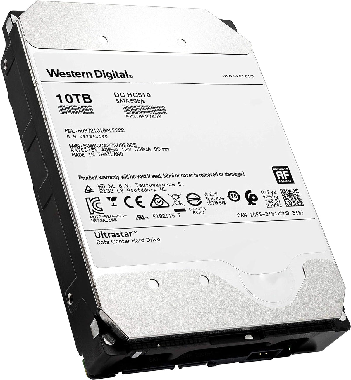 10TB SATA 7200 RPM 256MB Cache 3.5in Enterprise Hard Drive Z640