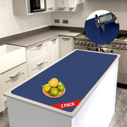 2 Pack Extra Large Silicone Heat Resistant Non-Slip Counter Mat J245