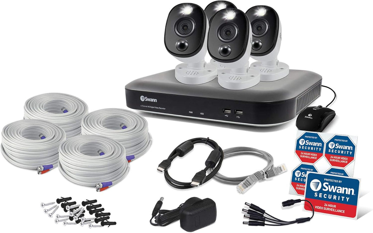 4 Channel 4 Camera 4K HD DVR Security System O73338
