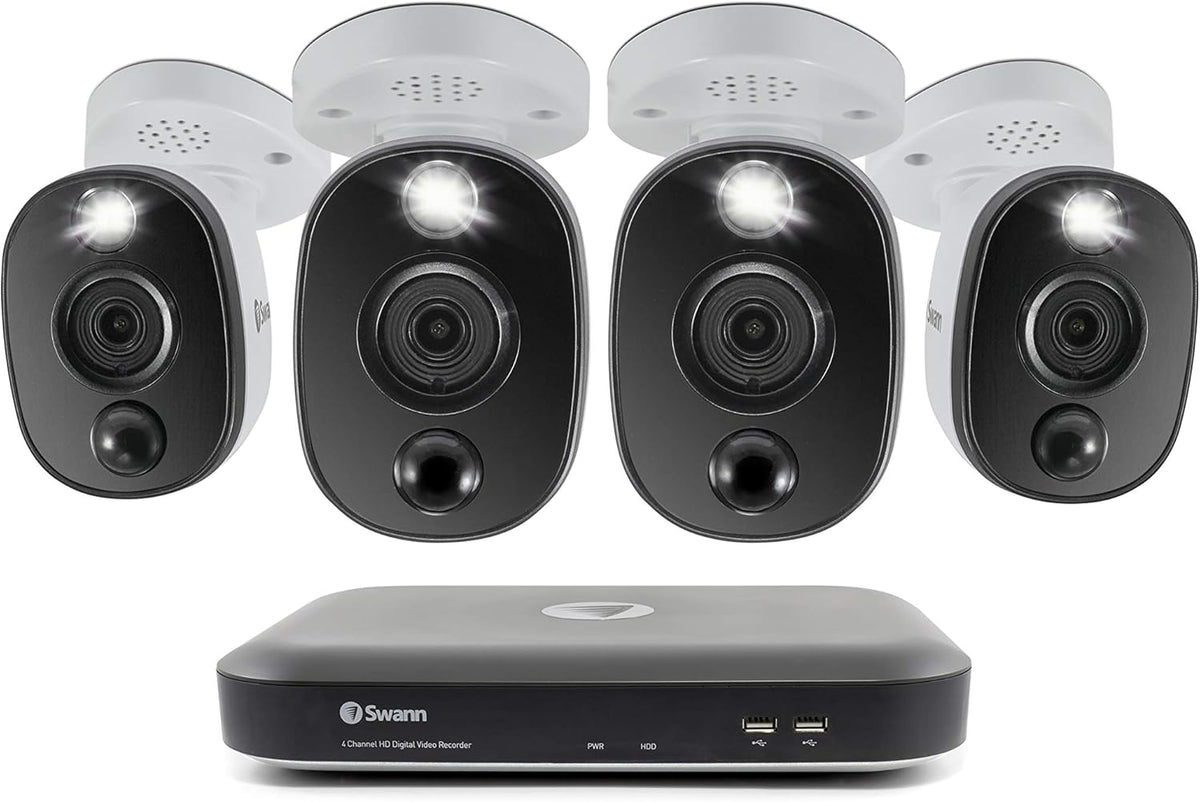 4 Channel 4 Camera 4K HD DVR Security System O73338