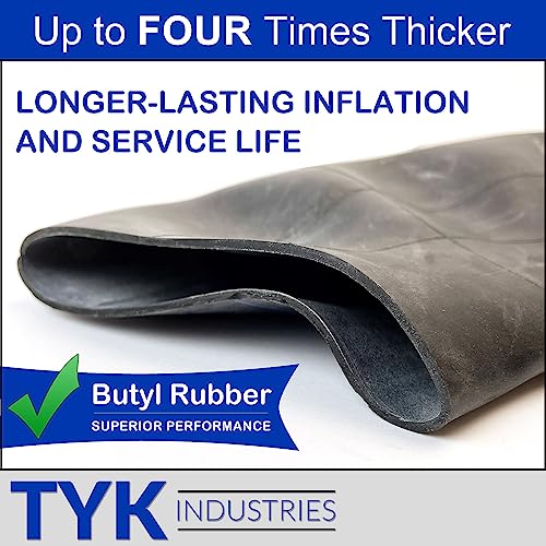 (2-Pack) 18X8.50-10 Lawn Mower Tire Inner Tube with TR13 Short Rubber Valve Stems M332157