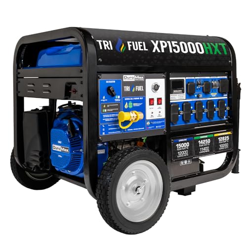 13,000-Watt 500cc Tri Fuel Gas Propane Natural Gas Portable Generator with CO Alert Z195
