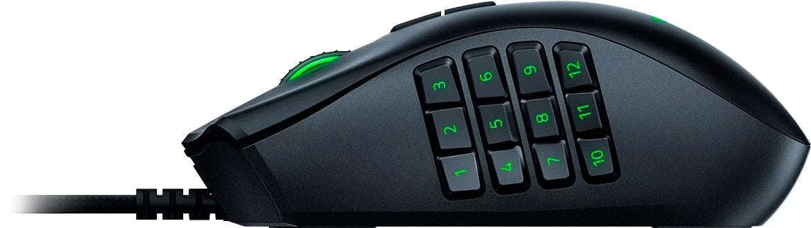 Black Wired Optical MMO Gaming Mouse with 12-Buttons E270973