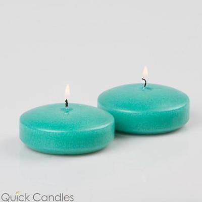 3 inch Aqua Green Floating Candles Set of 96 D79607