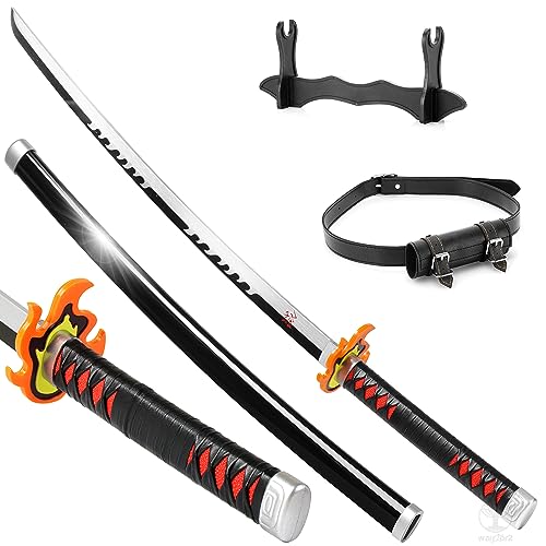 41" Wooden Katana with Belt & Stand H19687