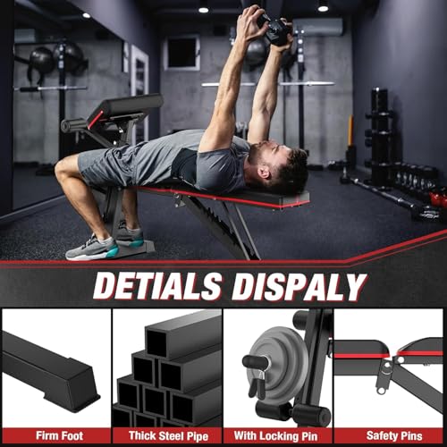 800 LB Adjustable Incline Decline Weight Bench I5464