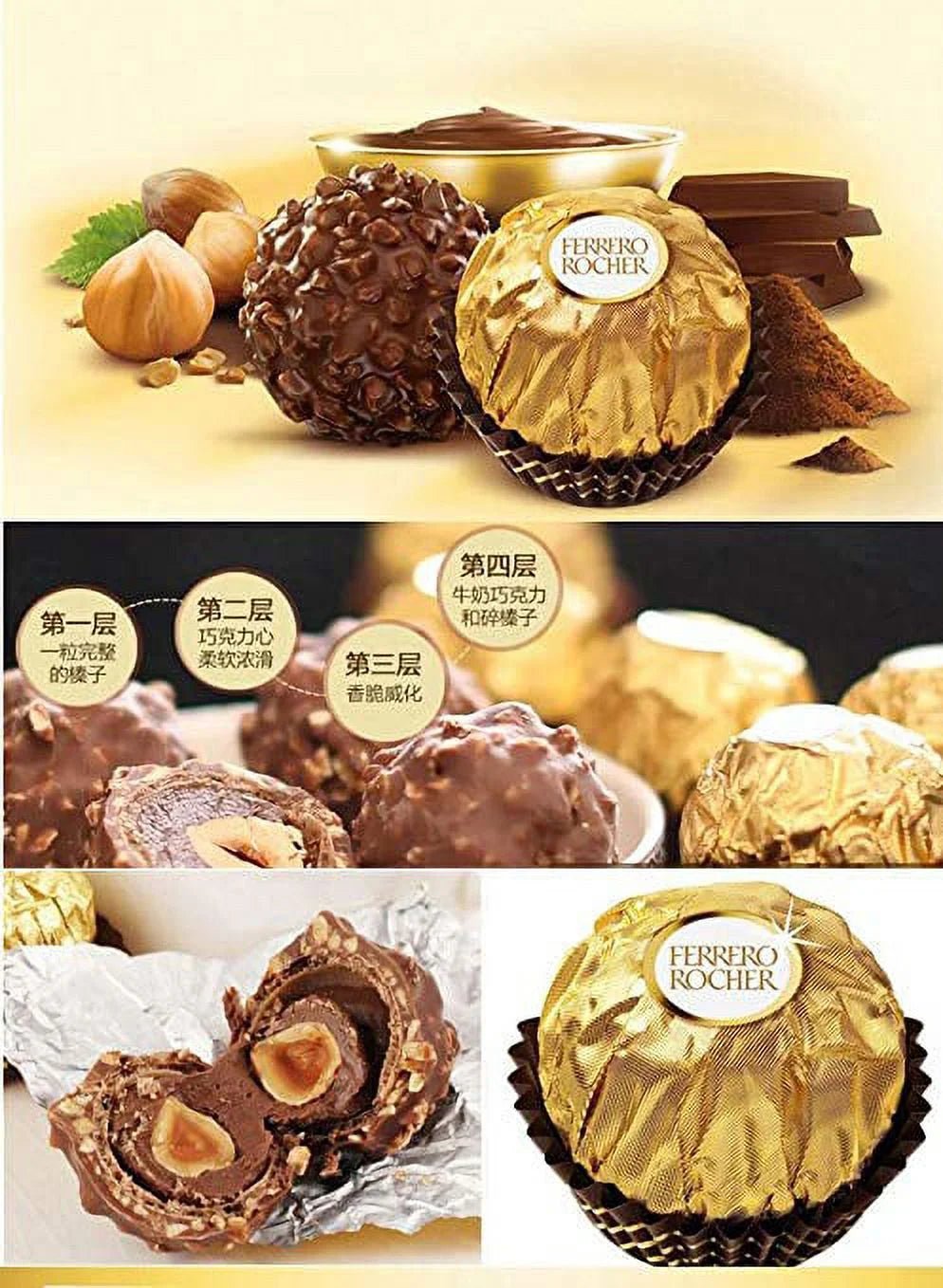 48 Count Pack of 2 Fine Hazelnut Chocolates I8728