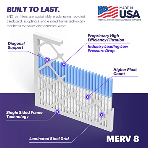 16x20x1 MERV 8 Pleated Air Filter 6-Pack N7350