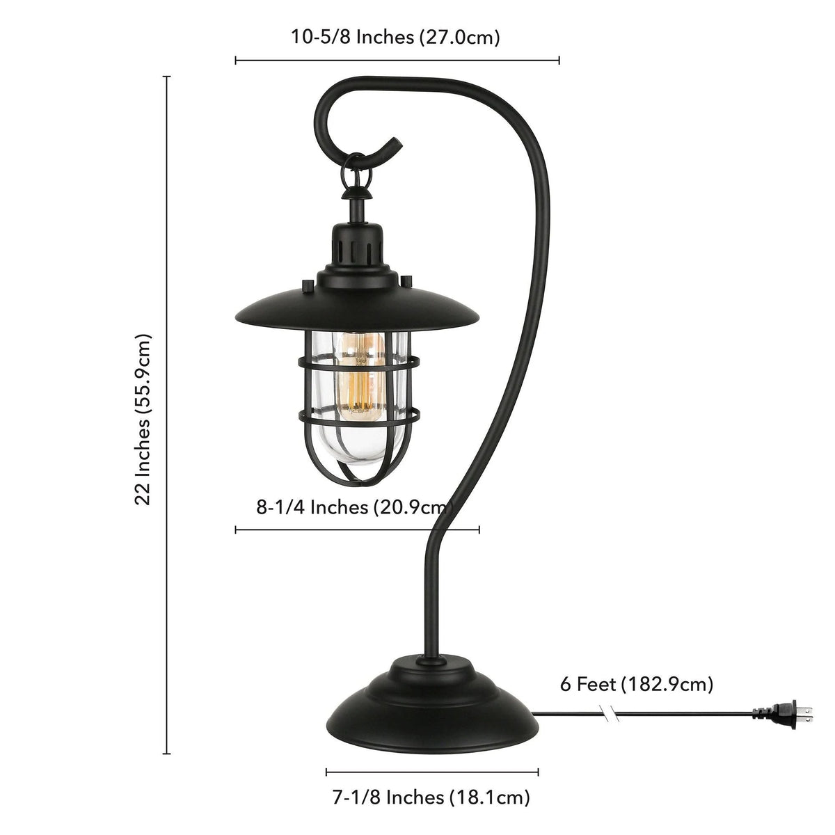 Blackened Bronze Nautical Lantern Lamp T43396