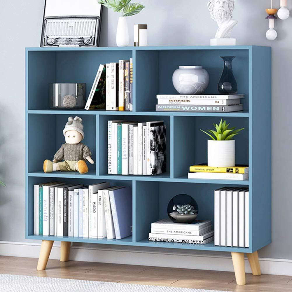 3-Tier Warm White Wooden Bookcase A7847