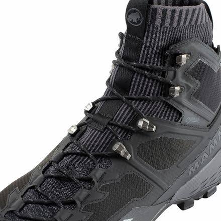 Black-Titanium Ducan Knit High GTX Shoes O647289